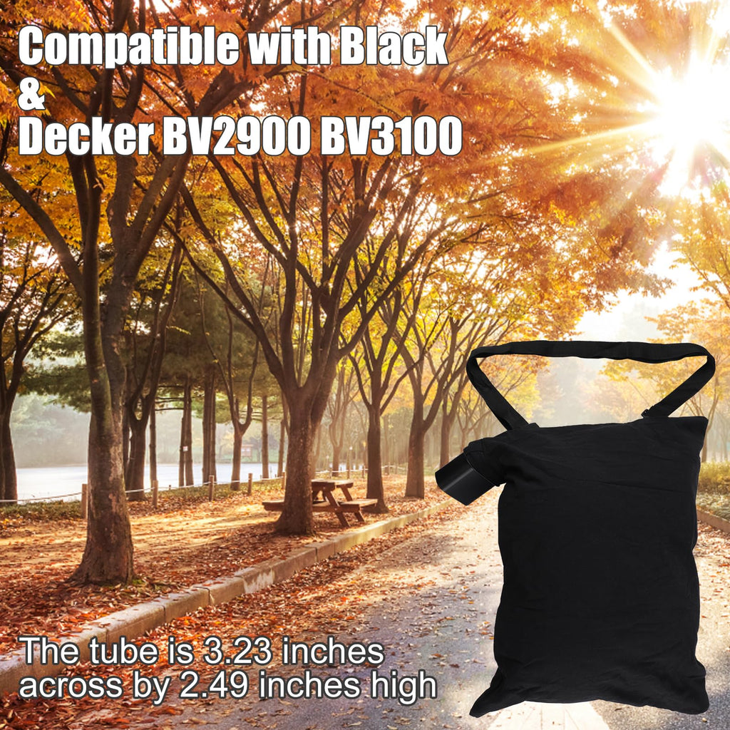 Leaf Blower Vacuum Bag, High Capacity Leaf Blower Collection Bag, 5140117-99, 5140125-95 Leaf Blower Vacuum Vac Shoulder Bag, Leaf Blower Bag Compatible with Black & Decker BV3100/BV2900
