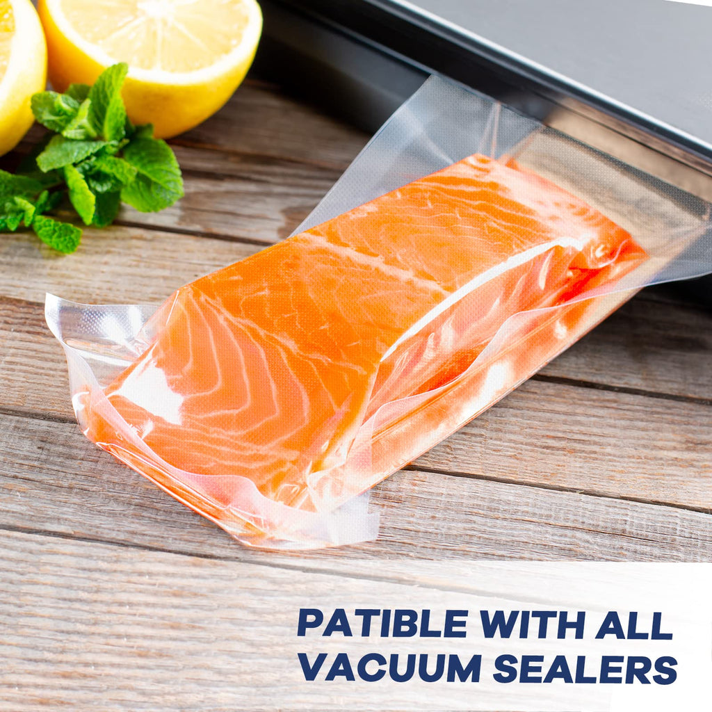 Deefre Vacuum Sealer Bags 2 Rolls 11"x50' Commercial Grade Food Saver Bags for Seal a Meal, BPA Free, Heavy Duty, Great for vac Storage, Meal Prep or Sous Vide