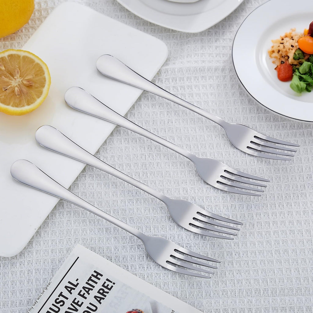 Distfeat 36 Piece Dinner Fork Set (8 Inches) - Premium Stainless Steel Cutlery Forks -Table Forks for Home or Restaurant, Mirror Polished and Dishwasher Safe