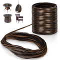Covzoe 459Ft Wicker Repair Kit, Rattan Patio Chair Sofas Furniture Repair Supplies, Gradiant Coffe Brown Exlong Weaving Webbing Replacement Part for Outdoor Lawn Furniture