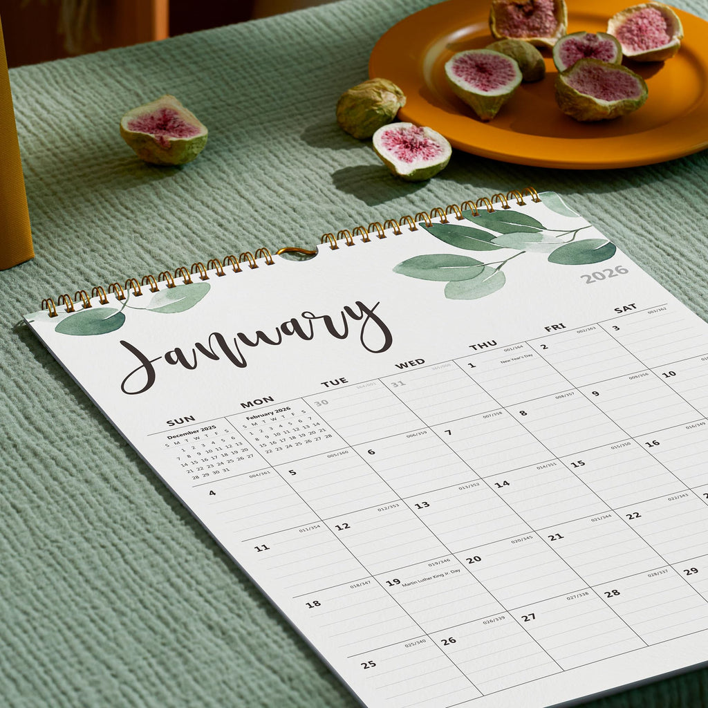 2026 Wall Calendar, Monthly Wall Calendar 2026 Runs from January 2026 to June 2027, Perfect for Home Schooling Plan, Daily Blocks, Premium Wall Calendar for Organizing,15 x 12 Inches