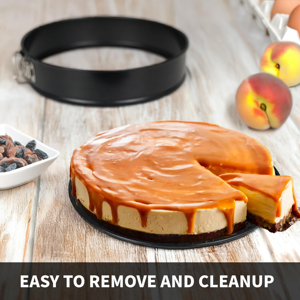 UWILLION Spring Form Cake Pans 12 Inch Springform Pan Nonstick Round Cheesecake Pan Carbon Steel Large Baking Mold Cake Tin for Christmas Birthday