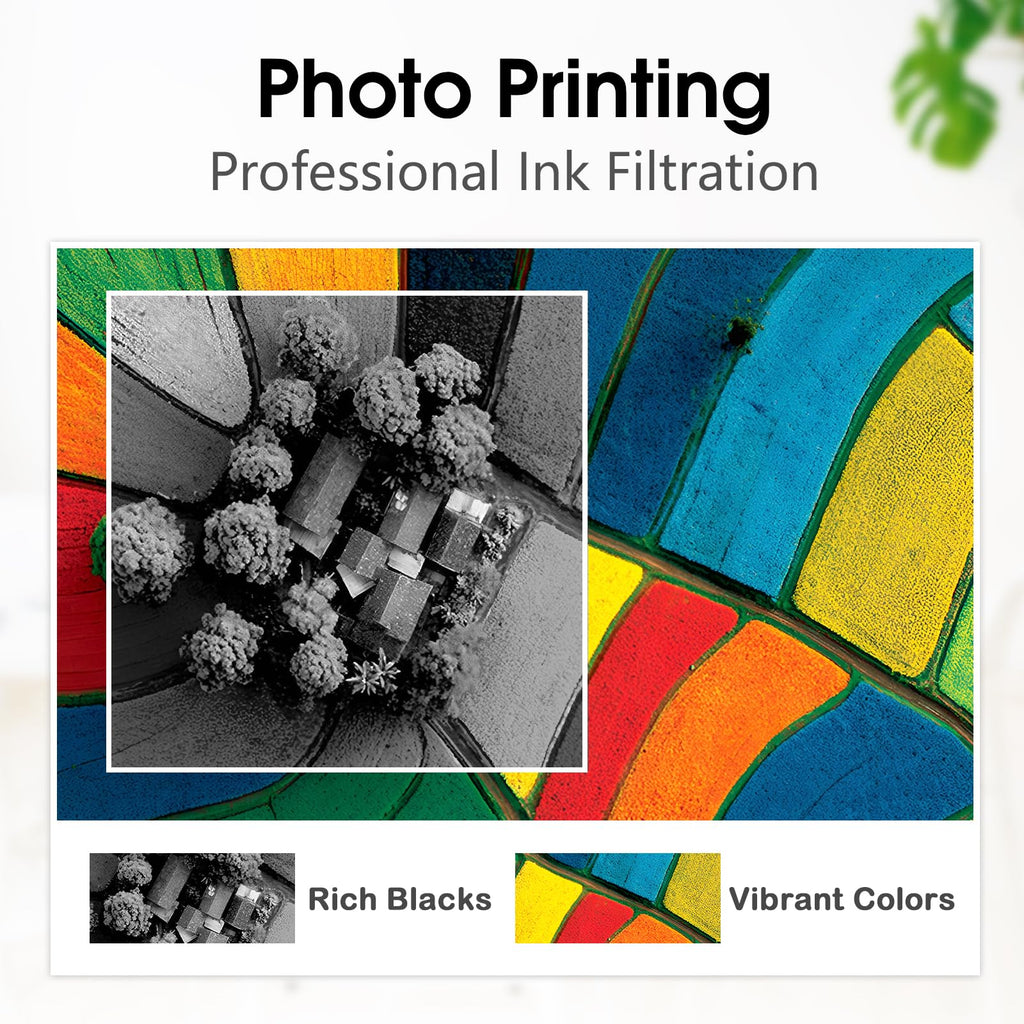 63XL Ink Cartridges Black and Color Combo Pack High Yield Replacement for HP 63XL,Compatible with HP OfficeJet, Envy & DeskJet Printers, OfficeJet 3830 Envy 4520 DeskJet 3630,1Black 1Tri-Color