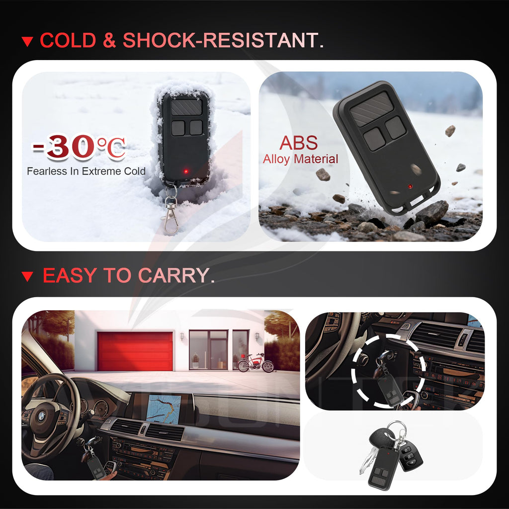 2 for LiftMaster Chamberlain Craftsman Garage Door Remote 893Max 890Max Universal【3 Year Warranty】
