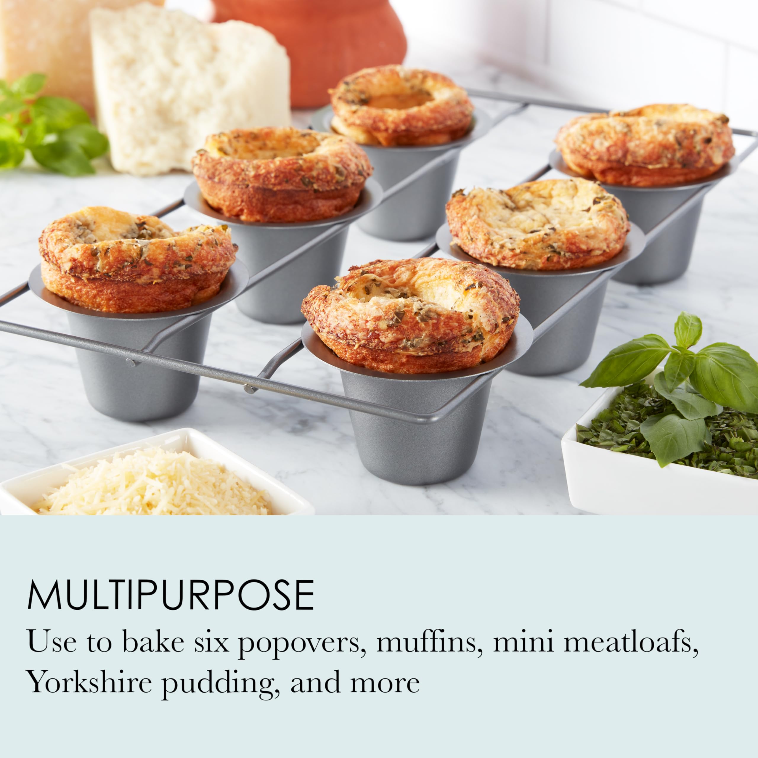 Chicago Metallic 26562 Non Stick 6-Cup Popover Pan