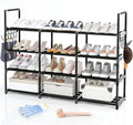 4 Tier Shoe Rack, Wide Shoe Racks,Holds 24-30 Pairs of Shoes,Shoes Rack for Closet,Show Rack