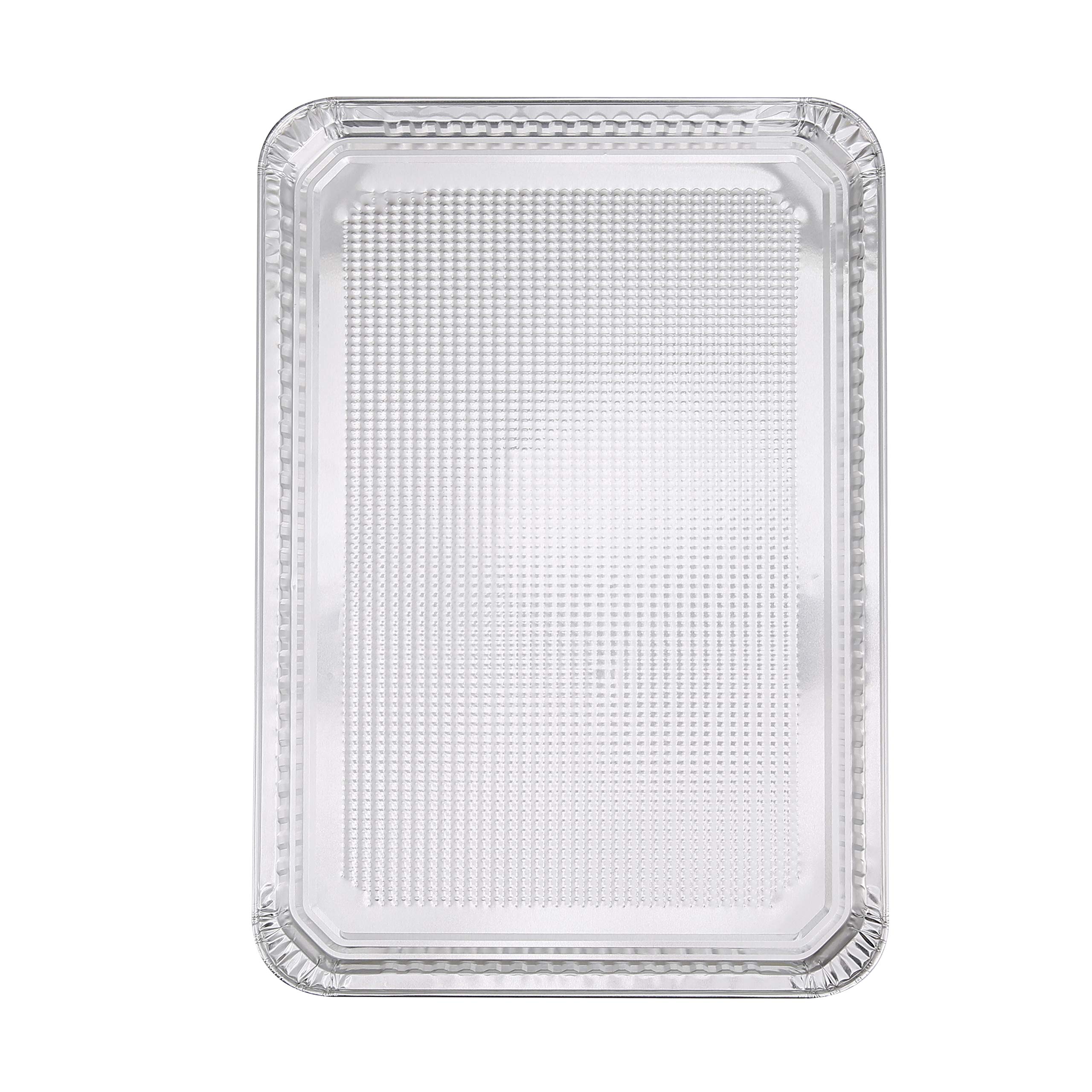 Glad Disposable Bakeware Aluminum Rectangular Cookie Sheets for Baking and Roasting, 12 Count-16" x 11" x 0.25" - Textured, Made from Aluminum - Baking Sheets, Baking Pans, Foil Cookie Sheet