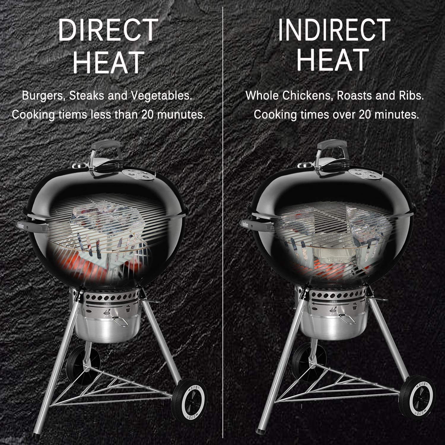 GFTIME 7403 Charcoal Baskets for Weber 18"/22"/26" Charcoal Grills Replacement,Charcoal Briquette basket for Weber Kettle Accessories,Coal Fuel Holders for Charcoal Grills,2 Pack