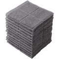 Glynniss Dishcloths Kitchen Highly Absorbent Dish Rags 100% Cotton Dish Cloths for Washing Dishes, Cleaning (12pcs Gray)
