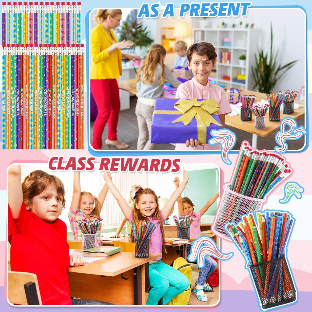 36Pcs Cute Style Animal Fruit Scented Pencils Fun Smelly Pencils Bulk HB Graphite with 36Pcs Cute Cartoon Gift for School Office Classroom Party Reward Supplies