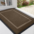 Arotive Front Door Mat Outdoor Indoor Entrance, Non Slip Heavy Duty Sturdy Natural Rubber Mat, Durable & Fade Resistant, Easy Clean Low Profile Welcome Mat for Entryway and Patio, 30 x 17, Brown