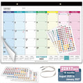 Calendarin Super Large Desk Calendar 2026 for Canada, 22x17 Inch 18-Month from August 2025 to January 2027, Color Coded Blocks, Thick Paper, Perfect as Family Personal Organizer for Home Office