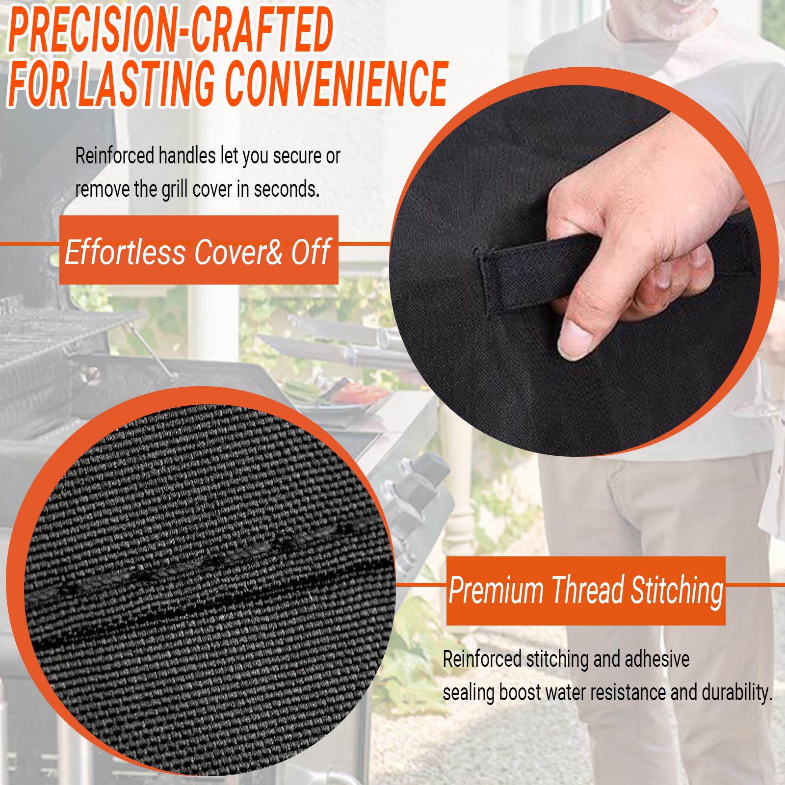 BBQ Grill Cover Heavy Duty Waterproof 30 Inch, Fadeproof & UV Resistant, Barbecue Cover for Small Weber, Char-Broil, Brinkmann, Jenn Air, Nexgrill Grills 2 Burner
