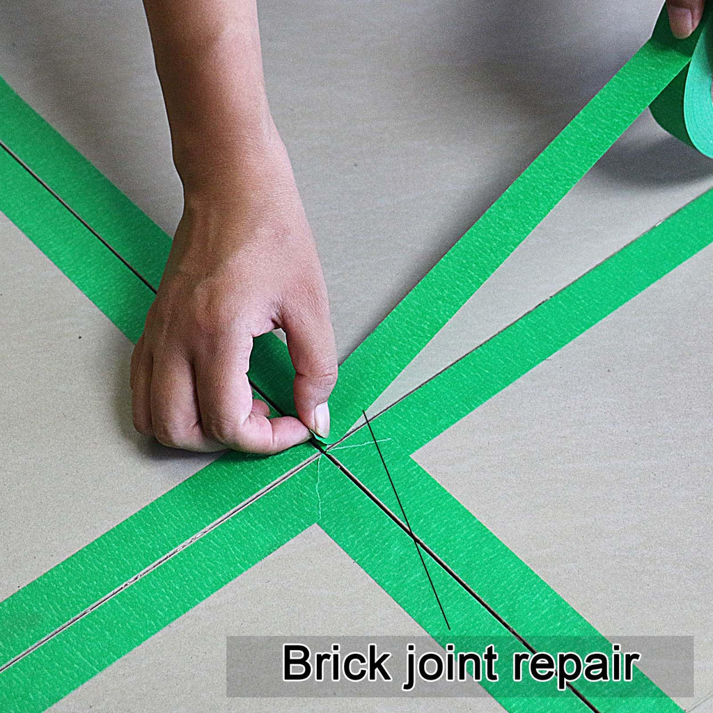 BOMEI PACK Green Tape 18mm x 55yds, 8rolls Green Painters Masking Tape for General Painting