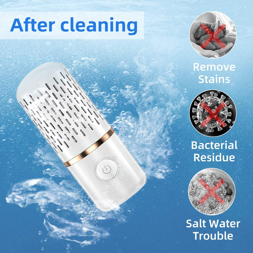 Fabenix Fruit and Vegetable Cleaning Machine, USB Wireless Food Purifier, Cleaner Device for Washing Fruits, Vegetables, Rice, Meat and Tableware (White)