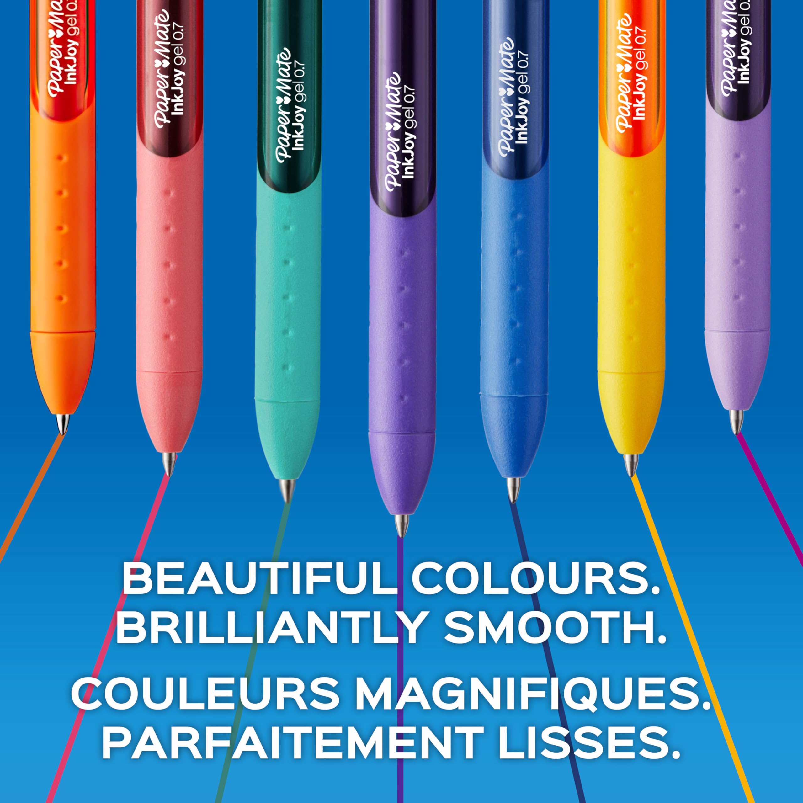 Paper Mate InkJoy Pens, Gel Pens, Medium Point (0.7 mm), Dark Blue, 12 Count