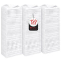Orighty Cleaning Cloths, Shop Towels 150 Pack, Shop Rags Reusable, Microfiber Cleaning Rags Bulk for Cars, Multi-Purpose Lint Free Towels for Automotive, Mechanic, Kitchen, 29.2 x 29.2cm, White