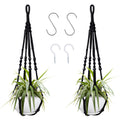 Augshy Macrame Hanging Planter, Set of 2 Hanging Planters, Indoor Outdoor Decor Handmade Hanging Plant Holder(35 Inch)