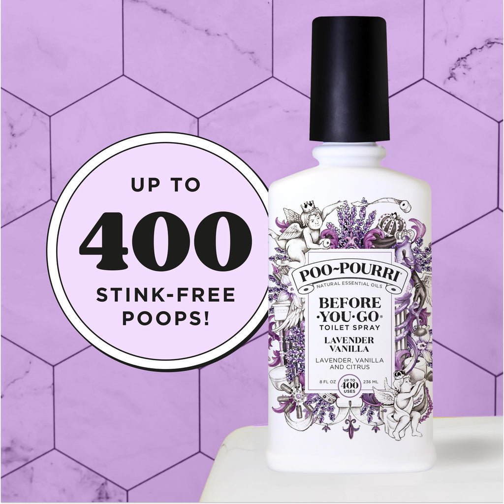 Poo-Pourri Before-You-go Toilet Spray, Lavender Vanilla Scent, 8 Fl Oz