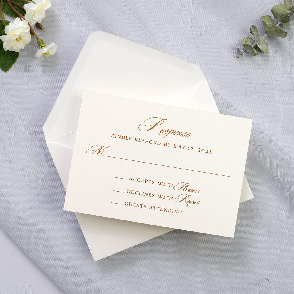 PONATIA 50 Pack A1 Envelopes, 3.62 x 5.2'' Ivory Envelopes Perfect for Weddings Cards, RSVP Cards, Response Cards, Baby Showers, Thank You Notes, Photos and any 3.5x5" inserts