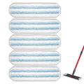 (5 Pack) H2prO Replacement Mop Pads Compatible with Vileda H2prO Mop, Microfiber Mop Head, Washable Mop Cloths, Mopping Pad, H2 Pro Mop Pad Refill Accessories