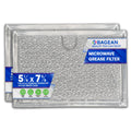 Bagean Microwave Filter Replacement 5.12” x 7.64” Aluminum Mesh Screen Grease Filter - Fits Frigidaire 5304464105 & GE WB06X10608 Microwave Vent Fan Filter (2-Pack)