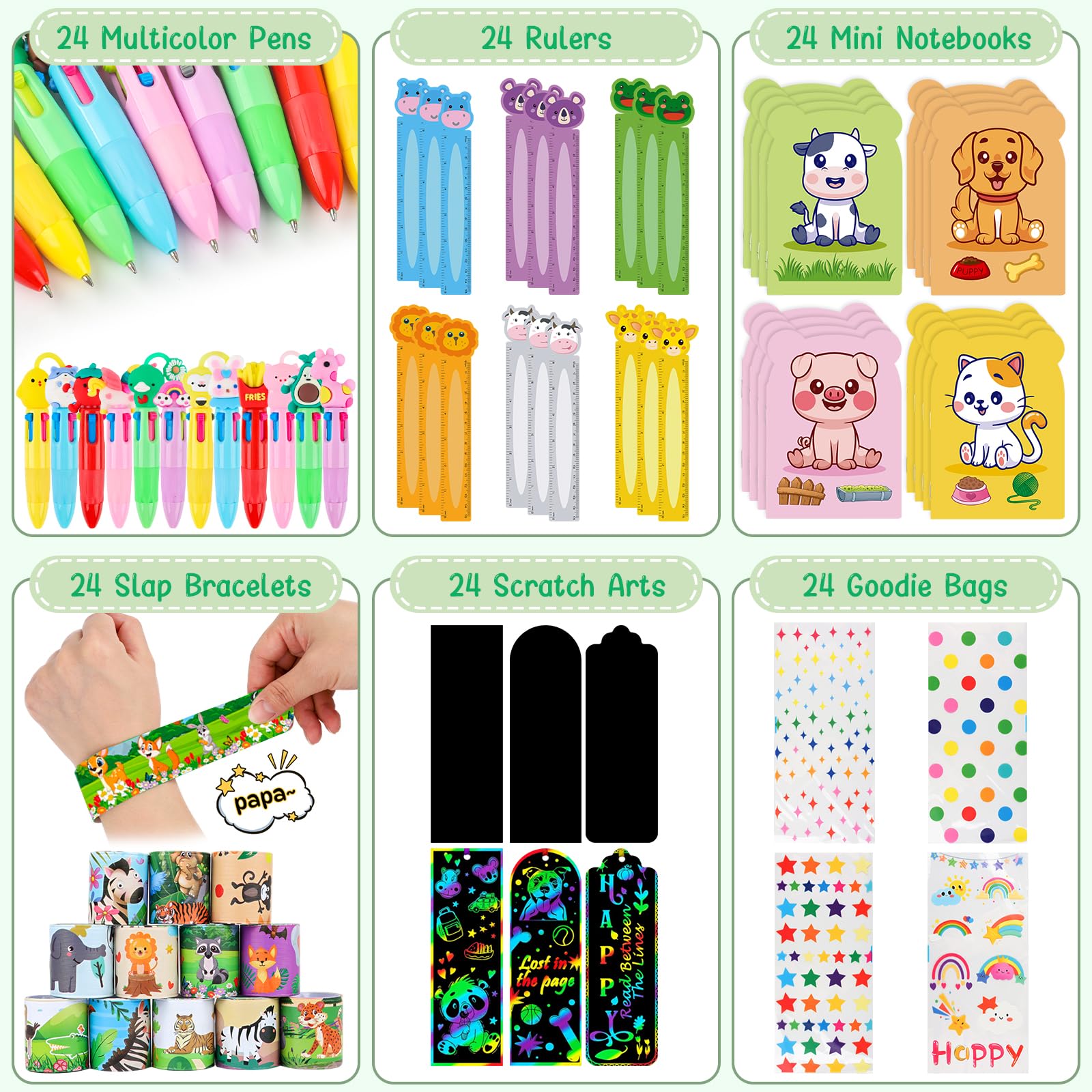 Birthday Goodie Bags for Kids, 24Pack Kids Return Gifts, Birthday Gifts for Kids Classroom Students Party Favors