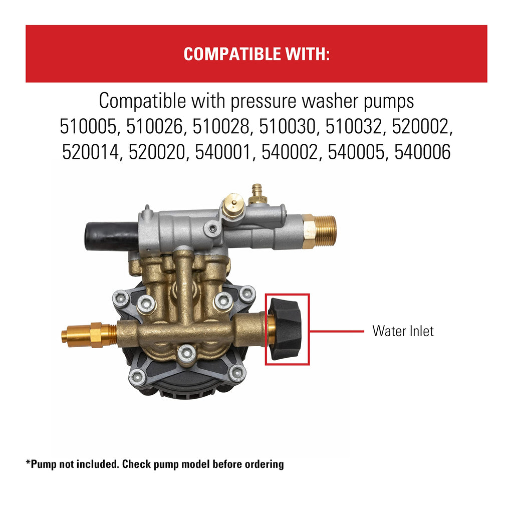 Simpson Cleaning 7112362 Water Inlet Fitting for Multiple Pressure Washer Pumps