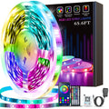 Tenmiro Led Lights for Bedroom, Music Sync LED Rope Lights APP Control with Remote, RGB Led Strip Lights for Room Kitchen Party Home Decoration (65.6ft)