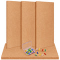 TUPARKA 6 Pack Cork Board Bulletin Boards 17"x8" - 1/4" Self-Adhesive Corkboards With 100 Push Pins for Wall, Home, School, Office Decorative