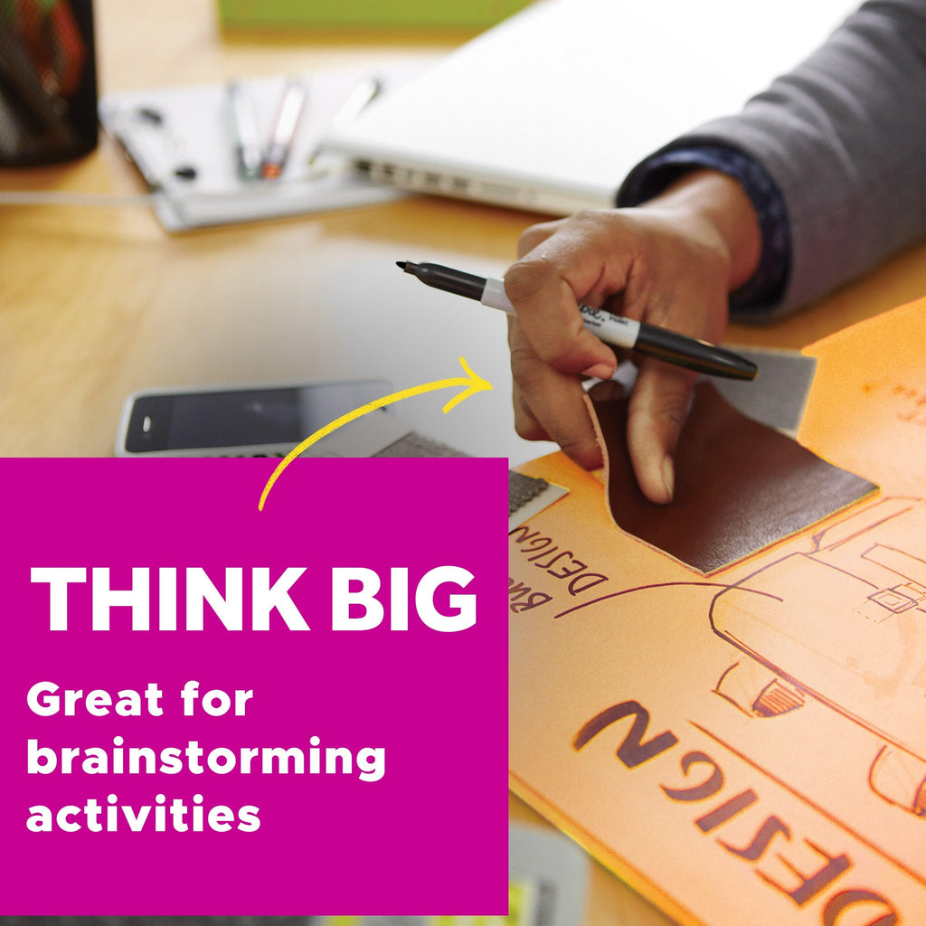Post-it Super Sticky Big Notes, 8 in. x 8 in., Extra Large Sticky Notes in Fresh Mint, 2 Pads, 60 Sheets Total, Great for Vision Boards, Creative Projects, Study Spaces, Group Brainstorming, and More