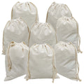 Freletry 8 PCS 10"x12"/25x30cm Drawstring 100% Cotton Muslin Bags Reusable Storage Bag for Shopping Home Kitchen Food Grocery Vegetable Storage etc. (8 PCS 10"x12"/25x30cm)