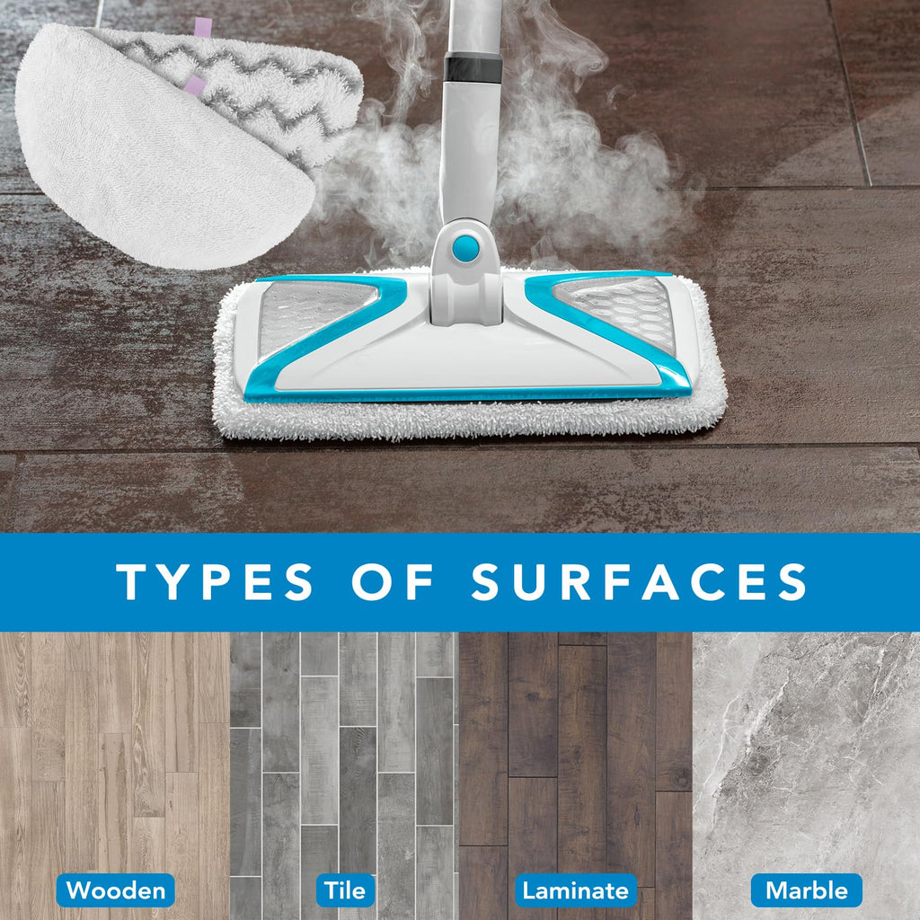 Steam Mop Pads for Bissell Powerfresh Steam Cleaner 1940 1806 1544 1440 19402 19404 19408 19409 1940A 1940F 1940Q 1940T 1940W 2075A 2685A Microfiber Replacement Pad Reusable Washable - 6 Packs