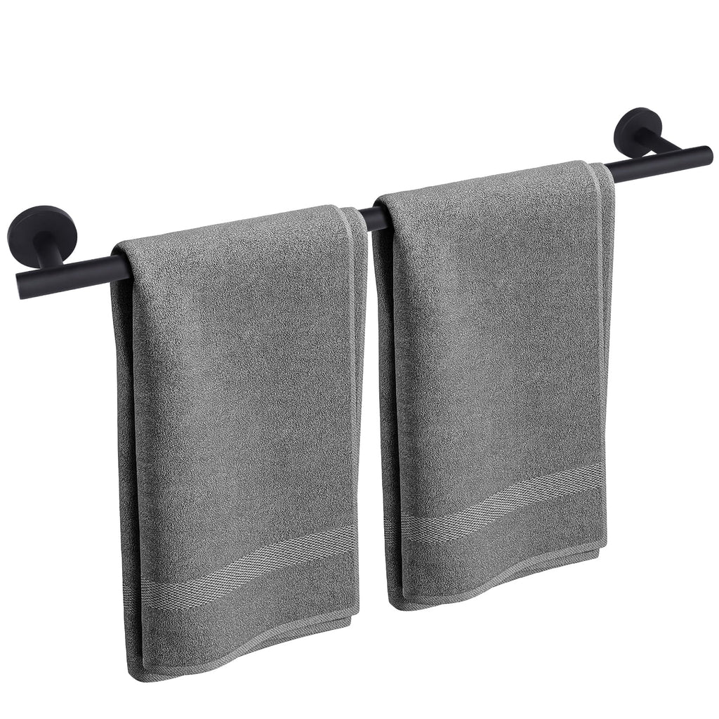 Modern 24 inch Towel Bar Matte Black,Stainless Steel Towel Racks for Bathroom Wall Mounted,Bathroom Towel Holder Black,Towel Rod