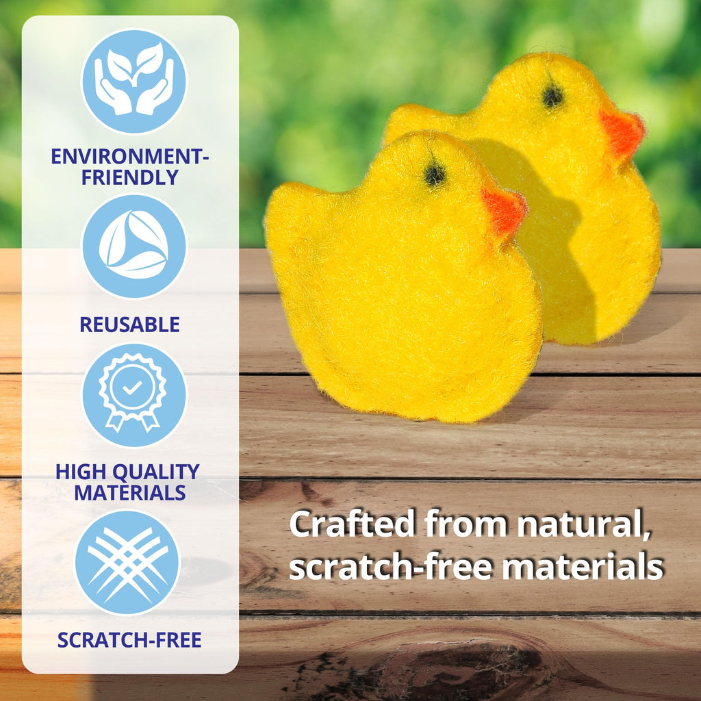 Super Scrubber Duckys Version 2.0 (Included: Free Mini Egg Scrubber and Extra Ducky Scrubber)