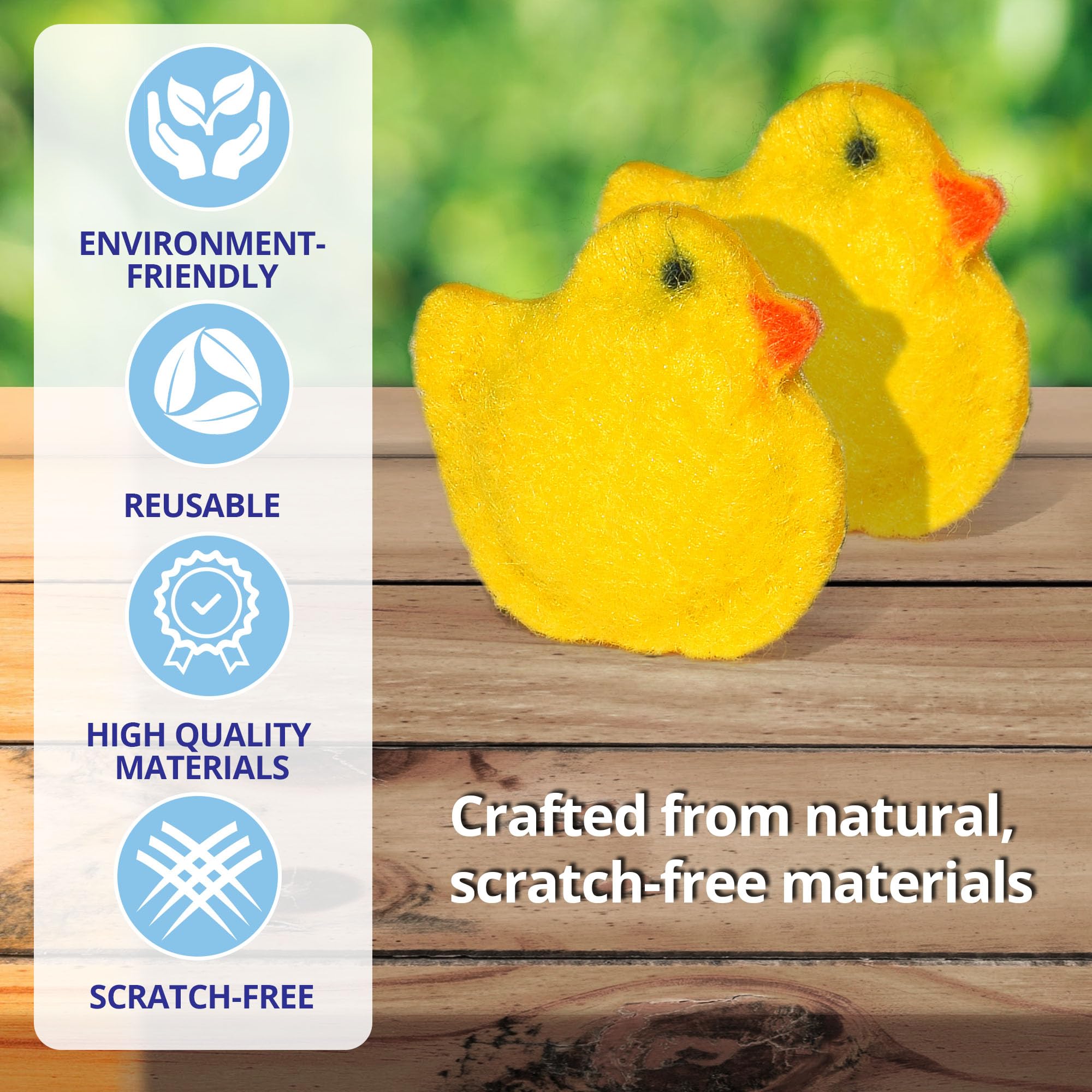 Super Scrubber Duckys Version 2.0 (Included: Free Mini Egg Scrubber and Extra Ducky Scrubber)