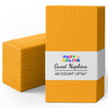 Party Solids Yellow Dinner Napkins Disposable 8" x 4" Folded - 40 Pcs 2 Ply Yellow Napkins Disposable Paper Guest Towels for Bathrooms, Dinners, Everyday Parties & Party Supplies