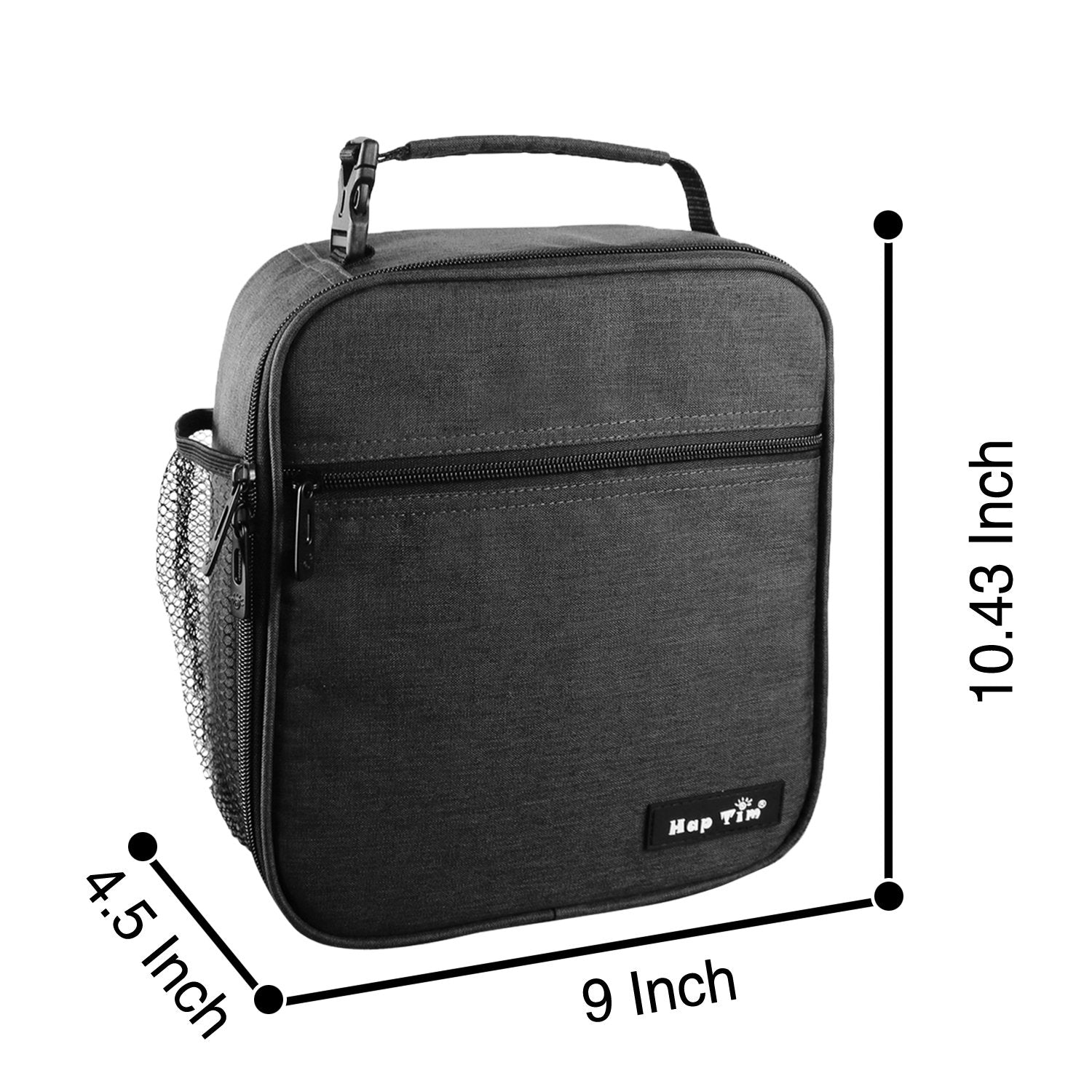 Hap Tim Lunch Bag for Men, Insulated Lunch Box for Men & Kids,Boite a Lunch Homme, Suitable for Work, Dark Grey(CA18654-DG)