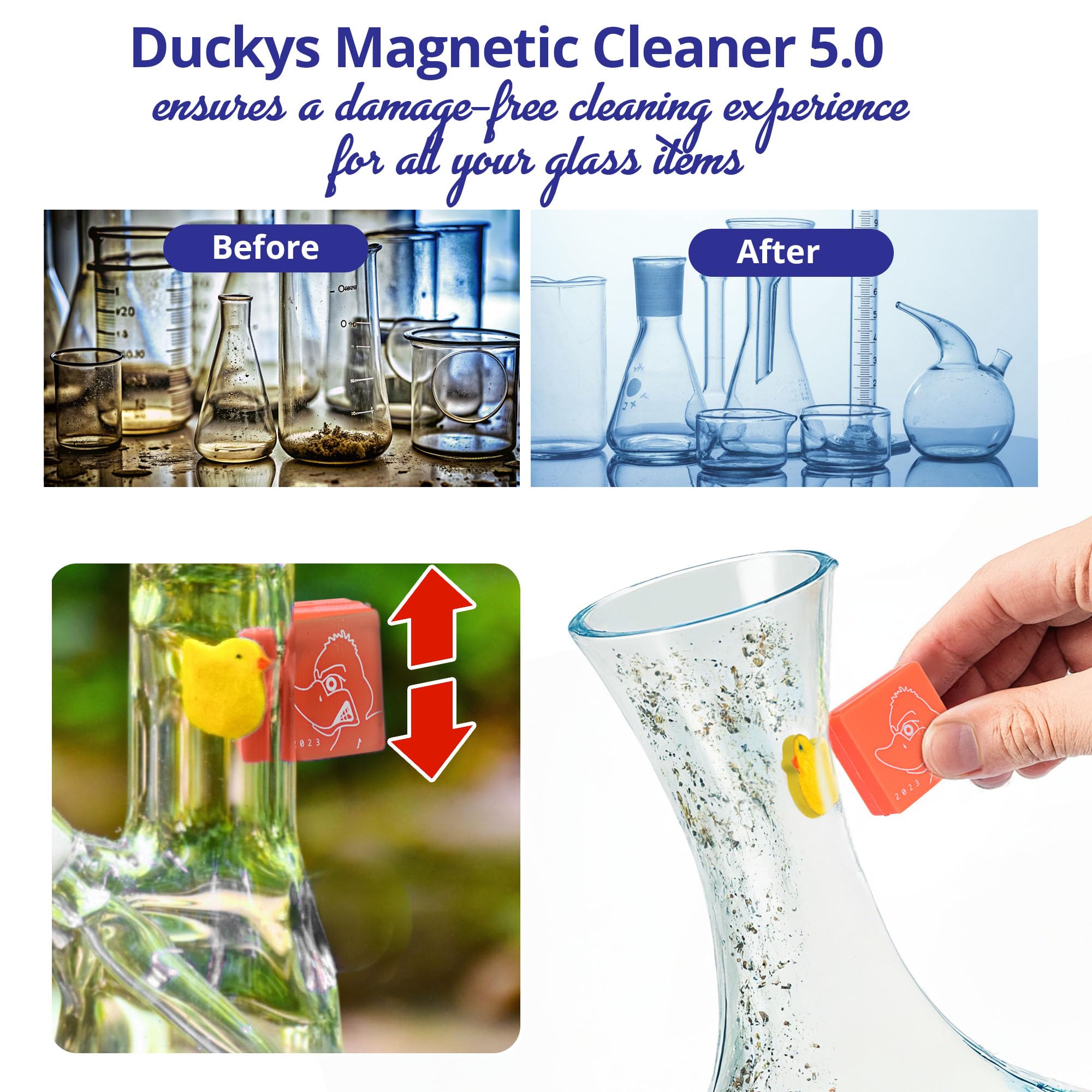 Super Scrubber Duckys Version 2.0 (Included: Free Mini Egg Scrubber and Extra Ducky Scrubber)