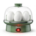 Macook Electric Egg Cooker and Boiler, 7-Egg Capacity Steamer, Fast Heating, for Hard, Soft, Medium Boiled Eggs, with 304 Stainless Steel Tray, BPA-Free, Green