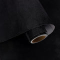 VaryPaper Self Adhesive Velvet Fabric 15.7''x78.7'' Soft Felt Flocking Drawer Liners for Dresser DIY Jewelry Box Liner Black Fabric Velvet Wallpaper Roll Black Contact Paper for Shelves Cabinets