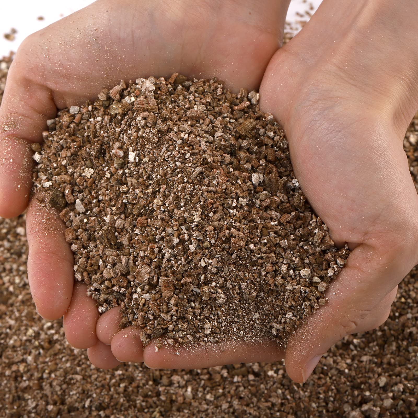 Okllen Horticultural Vermiculite Bulk, 3-6mm Professional Fine Vermiculite for Plants, 12L/12.5QT Natural Organic Soil Amendments, Ideal for Gardening, Houseplants, All-Purpose Soil