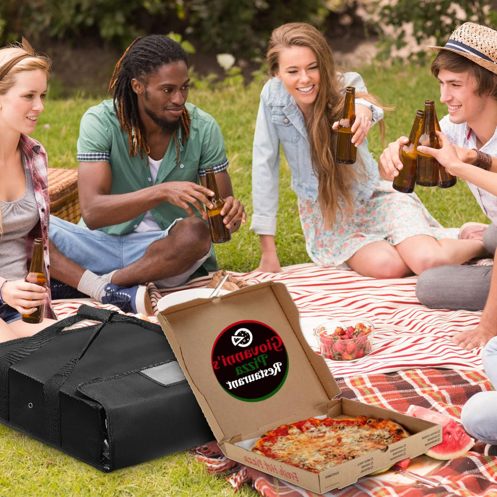 Boczif Pizza Bags for Delivery, Insulated Pizza Bags for Carry Hot,Pack for Food Delivery, Reusable, Warmer for Personal Use, 20x20x6