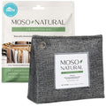 Moso Natural Air Purifying Bag 300g. A Scent Free Odor Eliminator for Closets, Bathrooms, Laundry Rooms, Pet Areas. Premium Moso Bamboo Charcoal Odor Absorber. Freestanding Design.