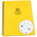 Rite in the Rain All-Weather Side-Spiral Notebook, 8 1/2" x 11", Yellow Cover, Universal Pattern (No. 373-MX)