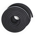 20Ft Foam Tapes Self Adhesive Foam Seal Strips 1In x 1/2In x 10Ft Each Roll Weatherstrips High Resilience Weather Stripping Door Seals for Door Soundproofing, Window Insulation (2R, Black)
