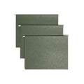 Smead Hanging File Folders, 25-Pack, Letter Size, 1/5-Cut Tabs, Green, Anti-Slip Vertical Filing for File Cabinets, Colour-Coded Home Office, School and Business Organization