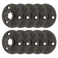 GKYZBB 10pcs 3/4″ Floor Flange,Home malleable Metal Pipe Fittings for Industrial Retro Style,Pipe Flange with Threaded Holes for DIY Projects/Furniture/Shelf Decoration (3/4)