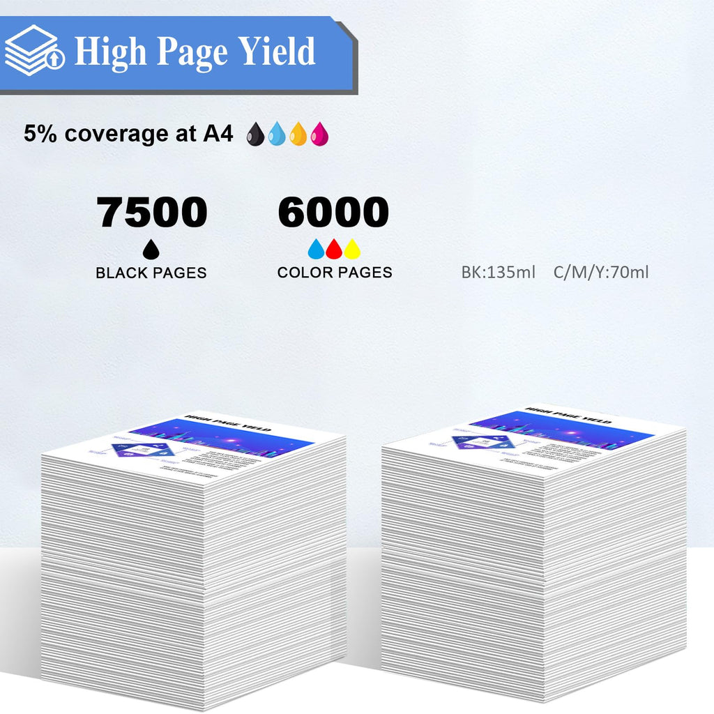 GI-290 G3200 G4210 Ink Refill Compatible for Canon GI-290 GI 290 GI290 Ink Bottles Kit Compatible for Canon G3200 G4210 G4200 G1200 G2200 Printer (4 Pack Black, C/M/Y Color Ink)
