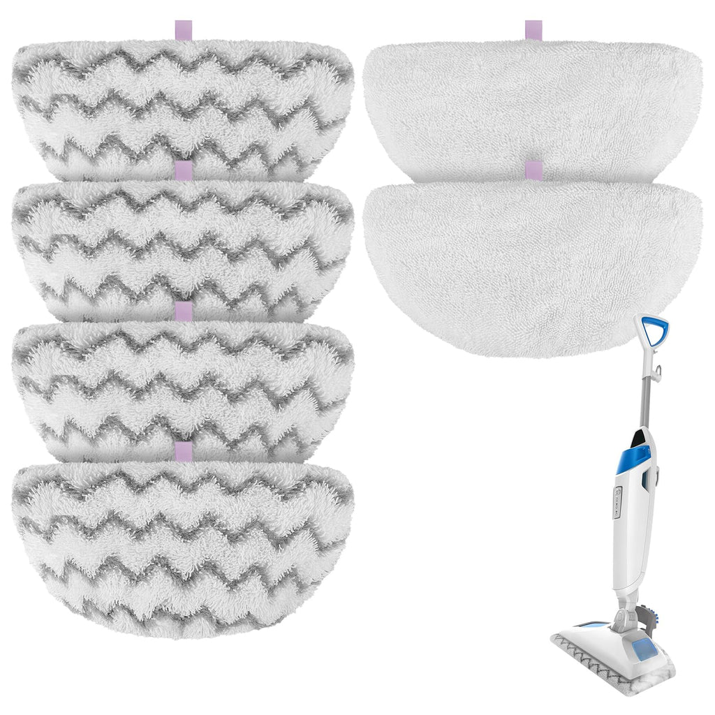 Steam Mop Pads for Bissell Powerfresh Steam Cleaner 1940 1806 1544 1440 19402 19404 19408 19409 1940A 1940F 1940Q 1940T 1940W 2075A 2685A Microfiber Replacement Pad Reusable Washable - 6 Packs